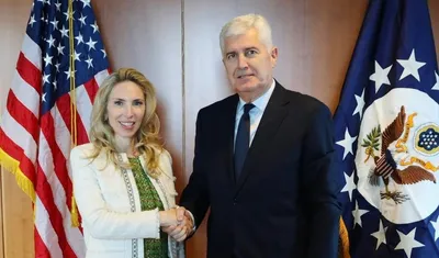 Veleposlanica McGraw i predsjednik Čović u Zagrebu