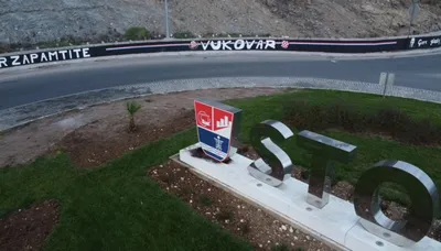 Ovako je mural izgledao jučer nakon ispisivanja