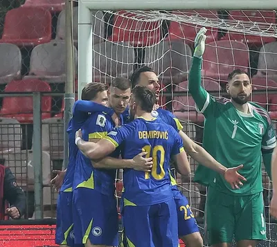 Slavlje nogometaša BiH