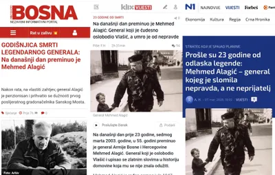 Alagiću je podignut i spomenik na Vlašiću, te džamija posvećena u Sanskom Mostu