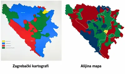 Zemljovidi se tek ponešto razlikuju 