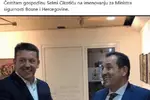 Čestitao je selmi cikotiću koji mu se sudi za ubojstva Hrvata u Bugojnu na imenovanju za ministra obrane